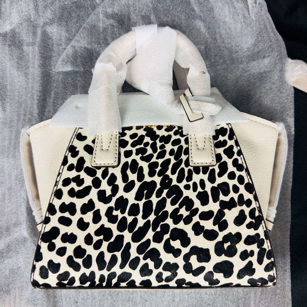 Michael Kors Avril Extra-Small Cheetah Print Calf Hair and Leather Satchel.  NWT - Picture 7 of 9